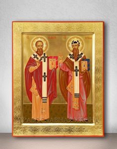 Икона «Афанасий и Кирилл, святители» Миасс