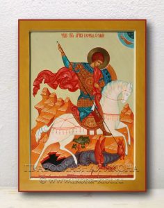 Икона «Георгий Победоносец (чудо о змие)» (образец №3) Миасс